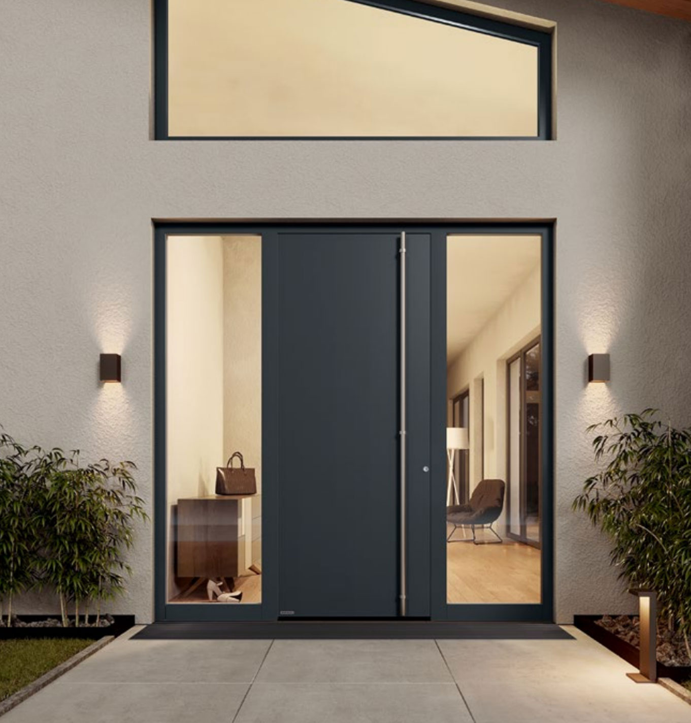 drzwi zewnętrzne aluminiowe