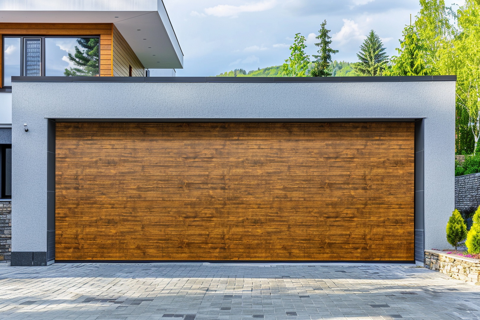 brama garażowa drewnopodobna