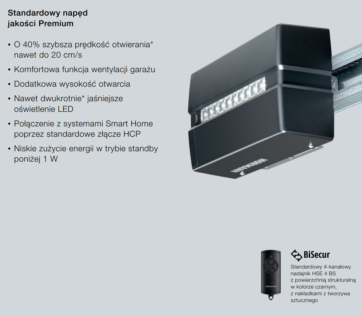 Napęd bramy Hormann Premium